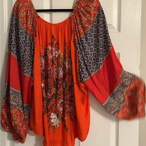 Colorful boho top